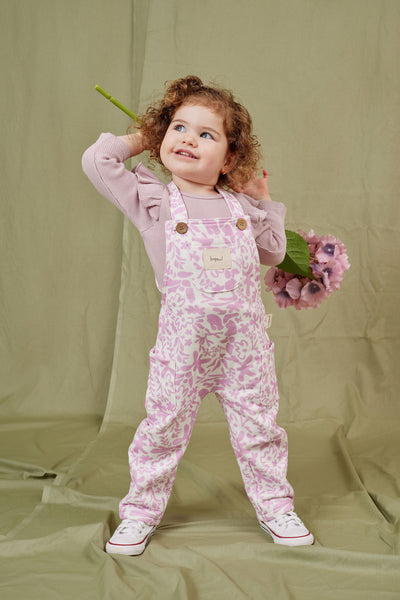 Kapow Kids Lavender Fleece Overalls