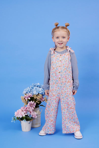 Kapow Kids Cornflower Rib Smock Blouse