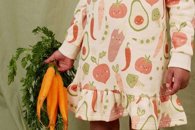 Kapow Kids Veggie Crew Drop Waist Dress