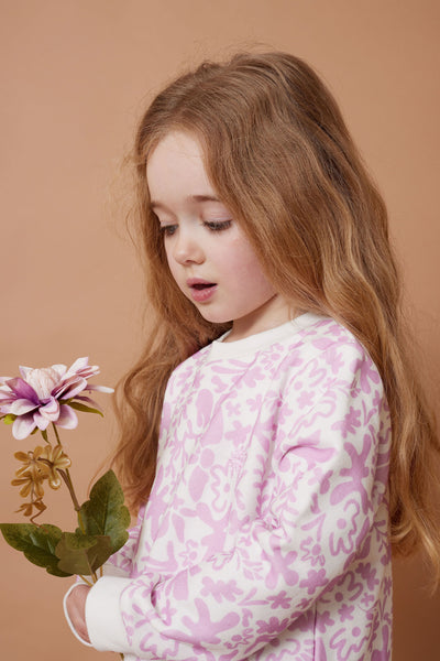 Kapow Kids Lavender Fleece Drop Waist Dress