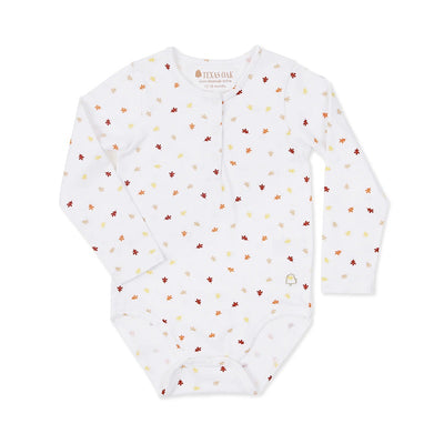 Texas Oak Kensie Bodysuit - Fall Leaves Print