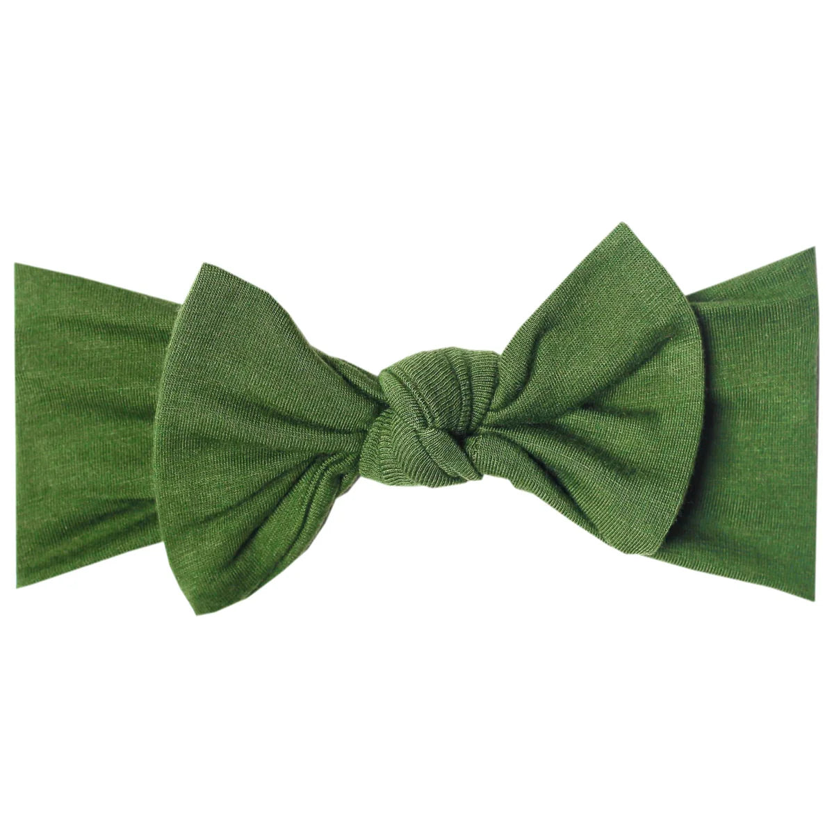 Copper Pearl Knit Headband - Alder Green