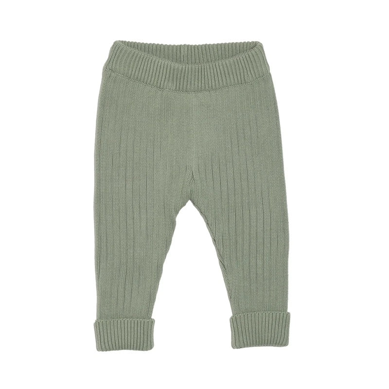 Kynd Baby Organic Chunky Rib Knit Pant - Light Sage