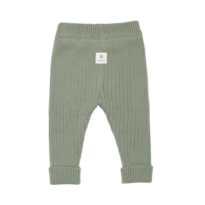 Kynd Baby Organic Chunky Rib Knit Pant - Light Sage