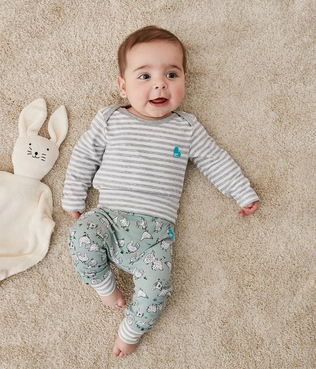 Love To Dream Cotton Leggings - Chicken Run Olive