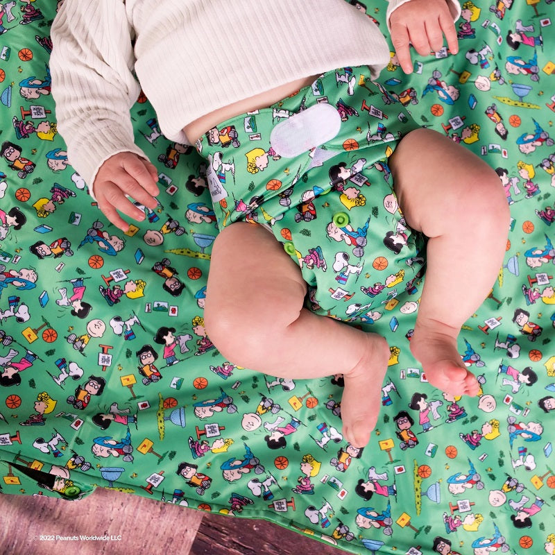 Monarch Wipe-Clean Change Mat - Snoopy In Green