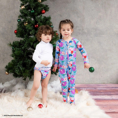 Monarch Ultimate Wipeable Cloth Nappy V3.0 With Hook & Loop - Snoopy In Bloom
