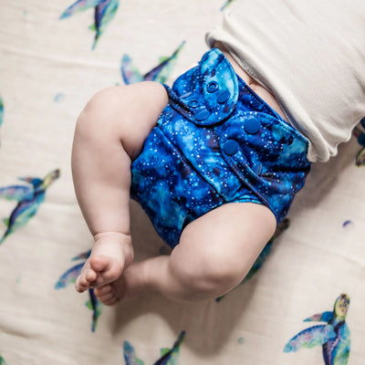Monarch Classic Swim Nappy With Snaps - Snowstorm
