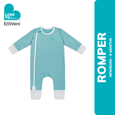 Love To Dream Ecovero Side Zip Footless Romper - Marine
