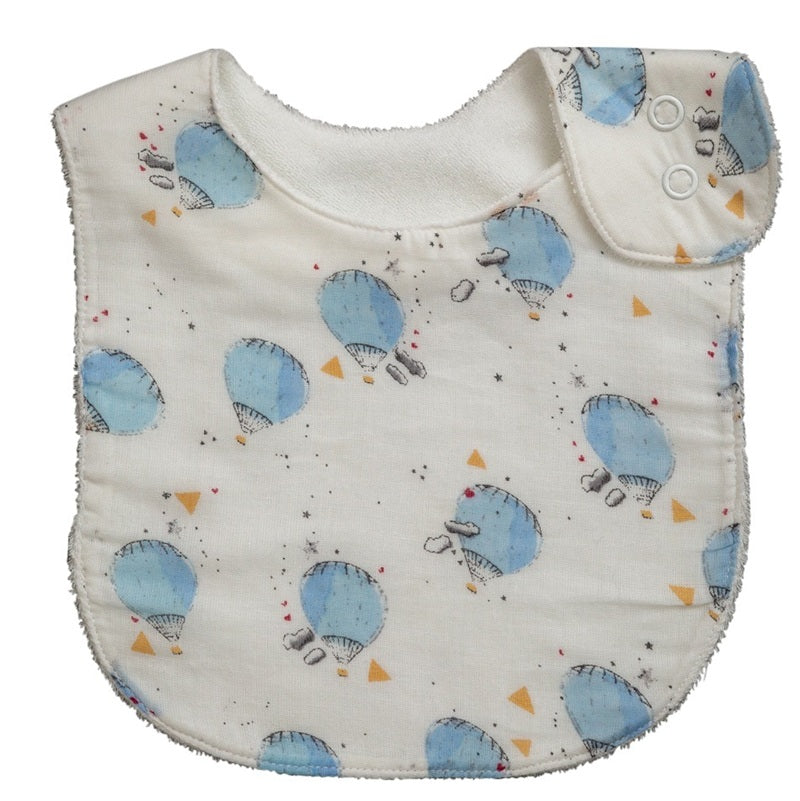 Emotion & Kids Bib - Blue Hot Air Balloon