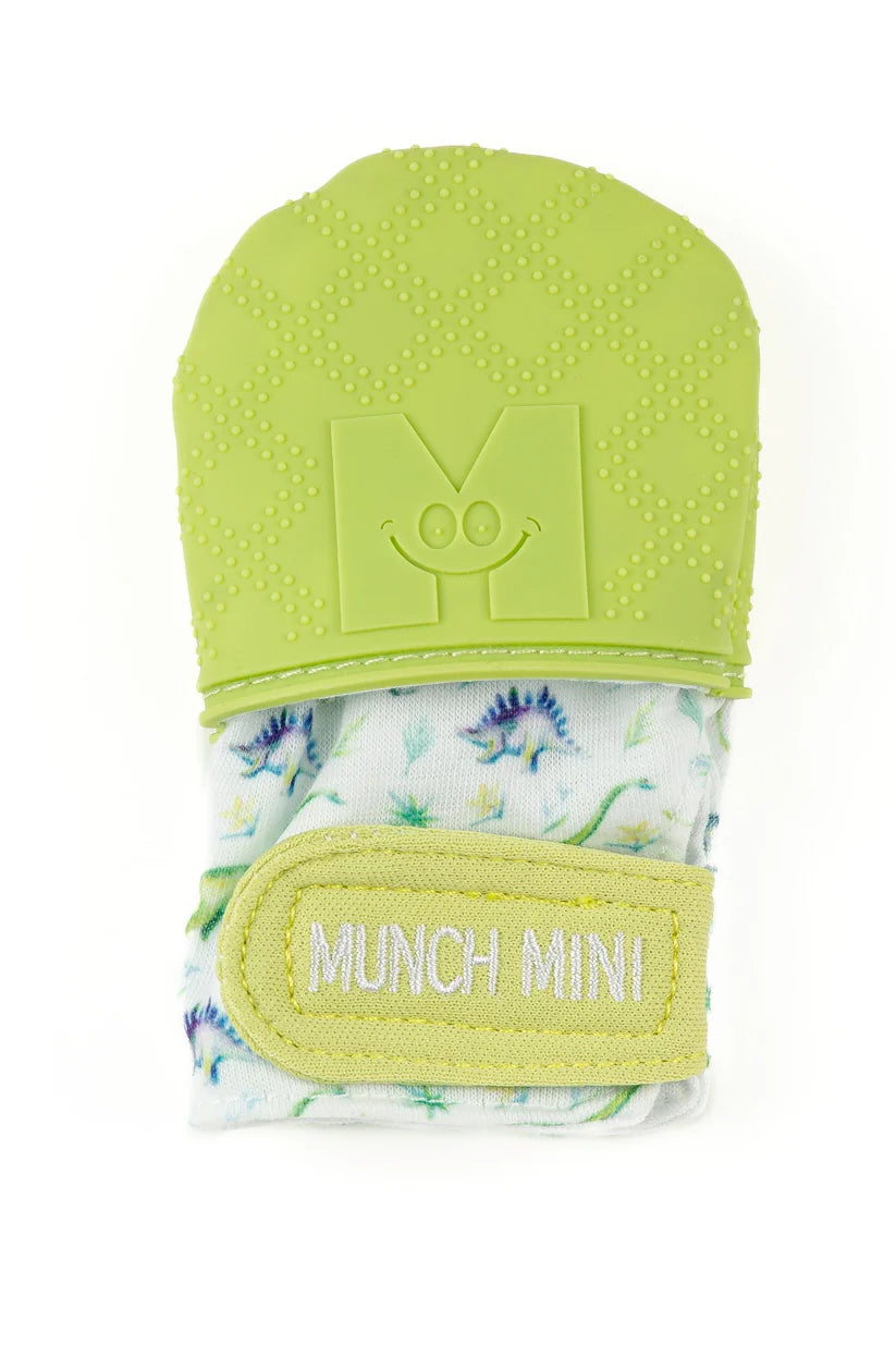 Malarkey Kids Munch Minis Teething & Anti-scratch Mitts - Dinos