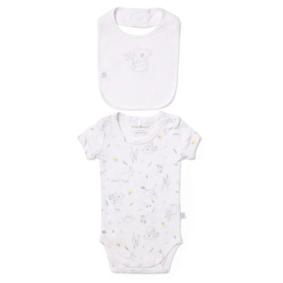 Marquise Australiana Bodysuit & Bib Set - Print