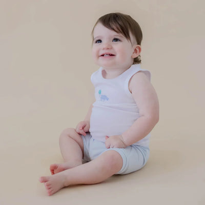 Marquise Safari Singlet & Bloomer Set - Blue/Print
