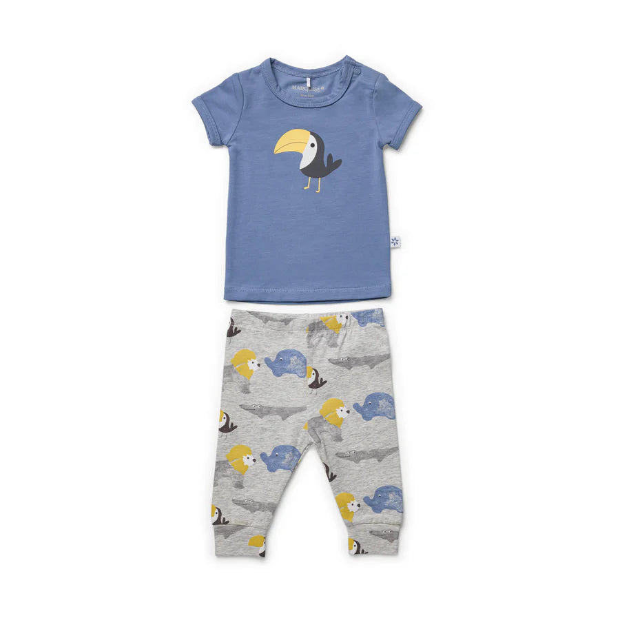 Marquise Animal Play T-Shirt & Legging Set - Blue/Print