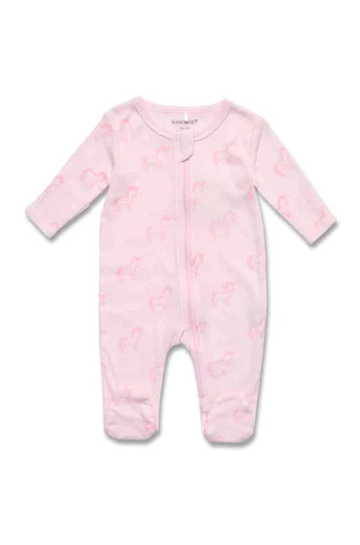 Marquise Unicorn and Stripes Zipsuits 2 Pack - Unicorn/Stripe