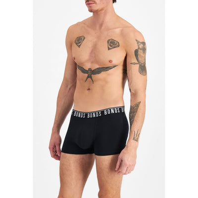 Bonds Men's Everyday Trunks 2 Pack - Print/Black