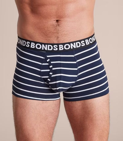 Bonds Men's Everyday Classic Trunk 3 Pack - Stripe/Grey/Navy