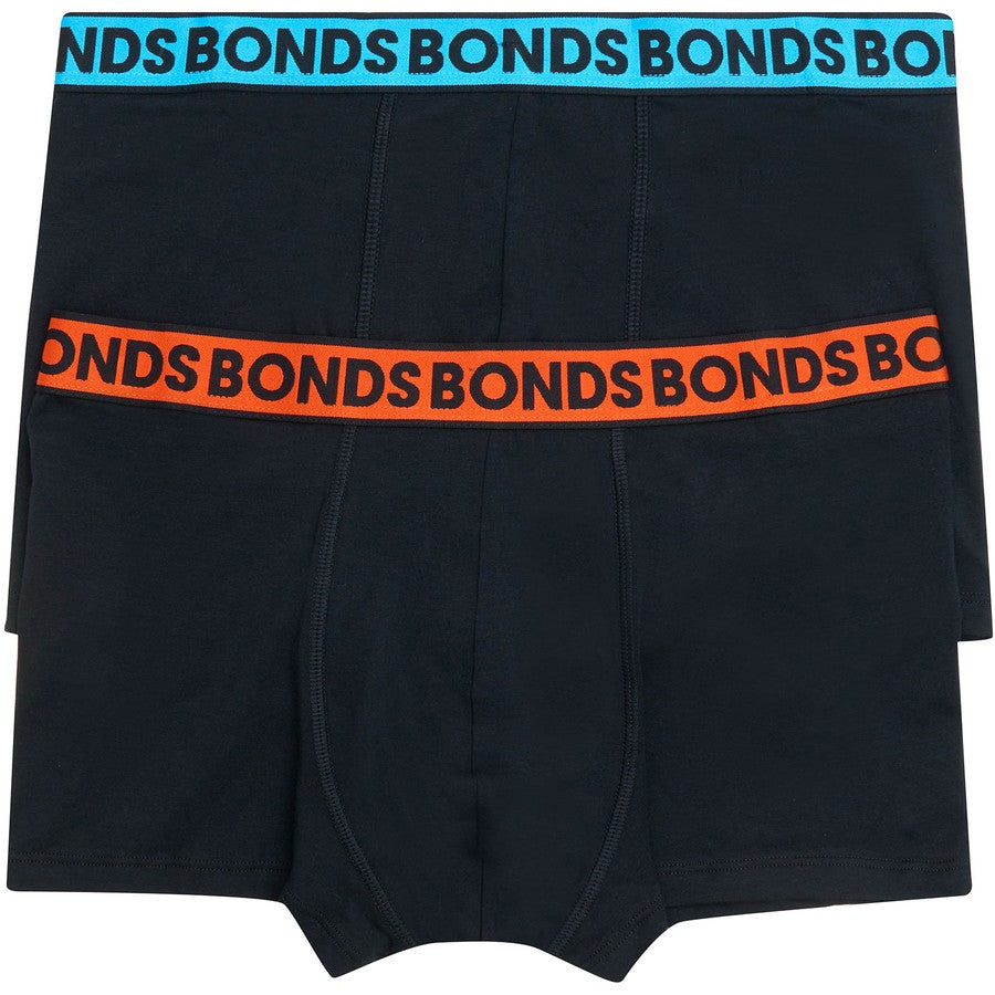 Bonds Mens Everyday Faves Trunk 2 Pack - Blue/Red/Black