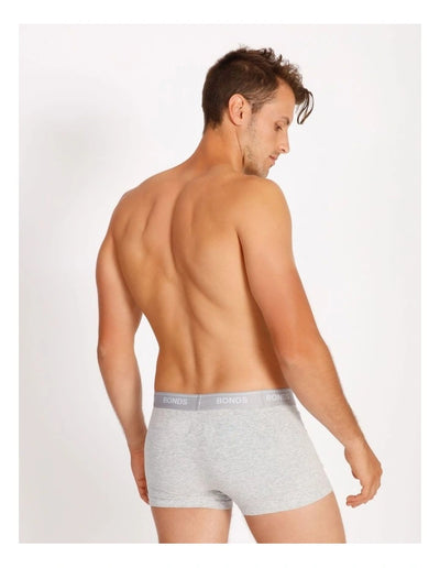 Bonds Mens Guyfront Trunk 3 Pack - Stripe/Grey/Navy