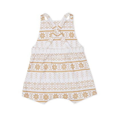 Texas Oak Marley Romper - Sonwflake Print