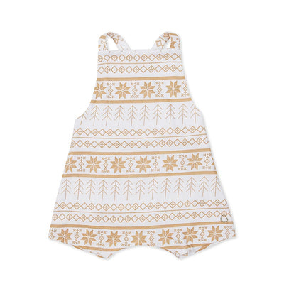 Texas Oak Marley Romper - Sonwflake Print