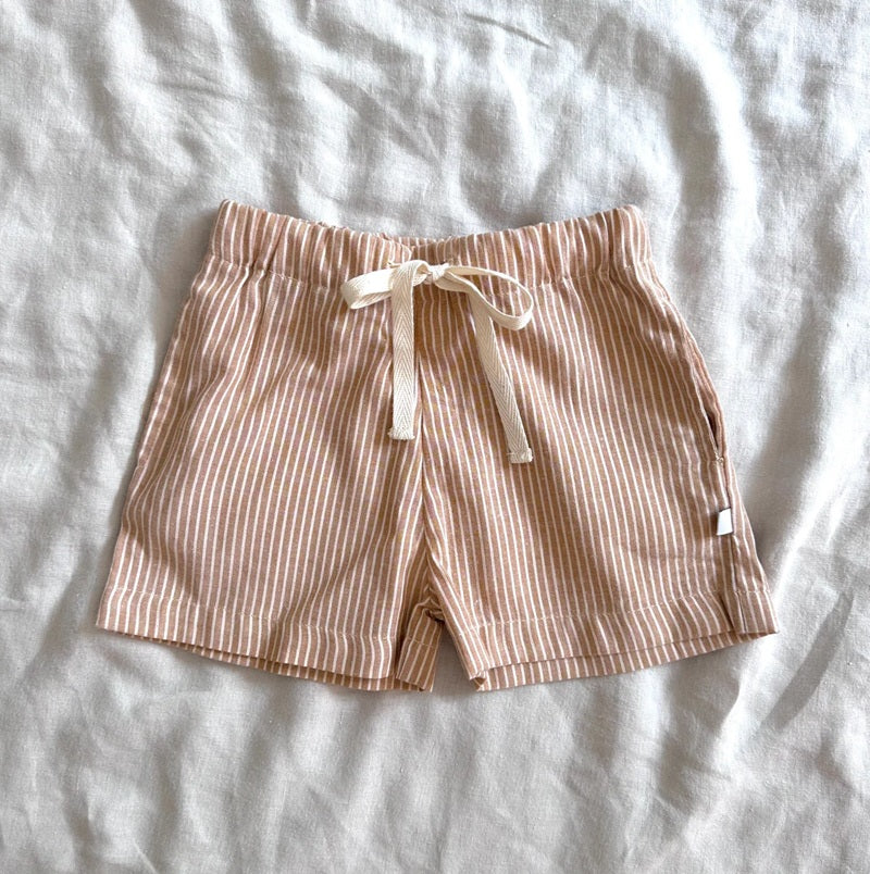 Dukes The Brand Mocha Striped Shorts