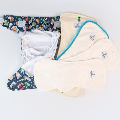 Monarch Ultimate Wipeable Cloth Nappy V3.0 With Hook & Loop - Peter Rabbit Classic