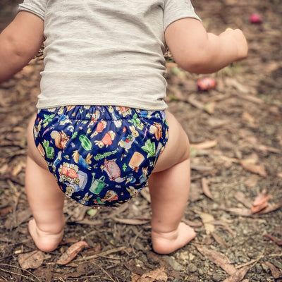 Monarch Ultimate Wipeable Cloth Nappy V3.0 With Hook & Loop - Peter Rabbit Classic