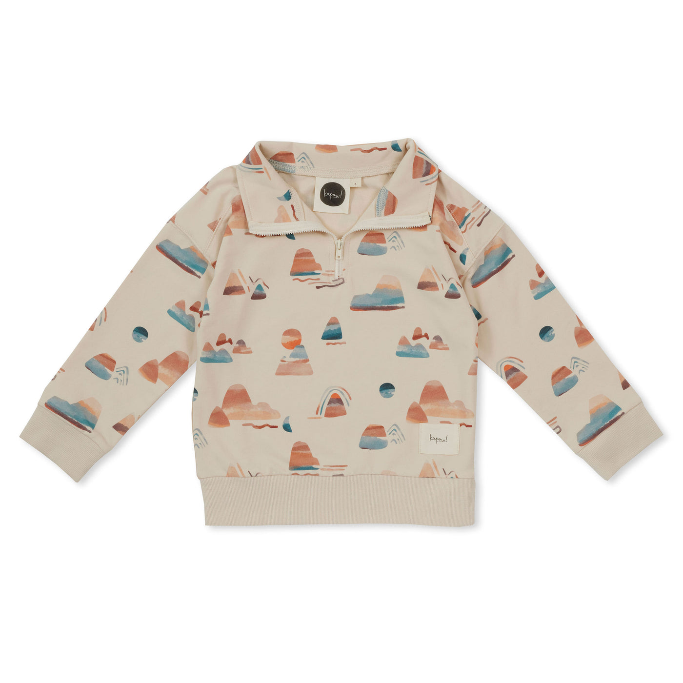 Kapow Kids Mountain Top Half Zip Sweater
