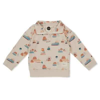 Kapow Kids Mountain Top Half Zip Sweater
