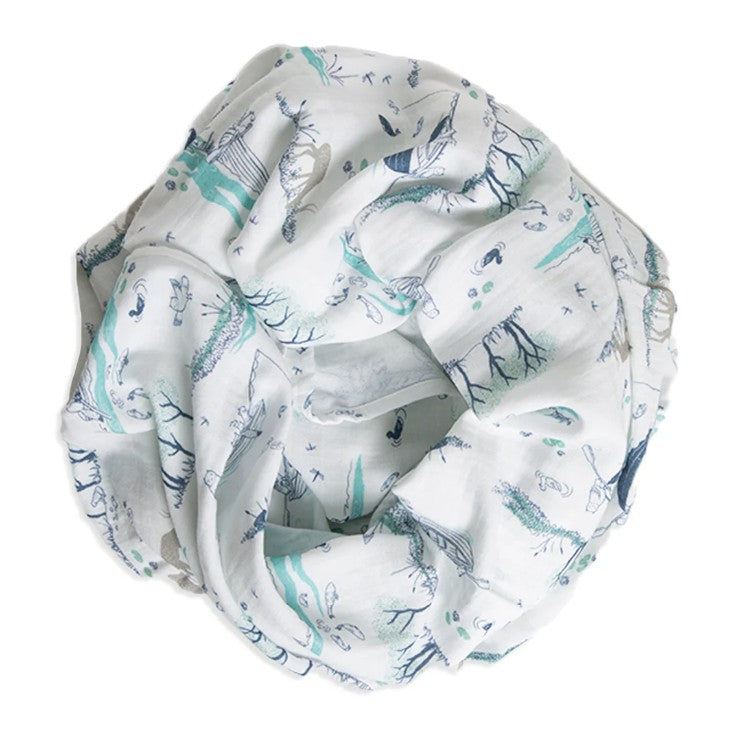 Tiny Twig Muslin Wrap - Creek Adventure