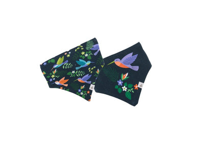 Emotion & Kids Organic Cotton Bandana Bibs 2 Pack - Hummingbirds