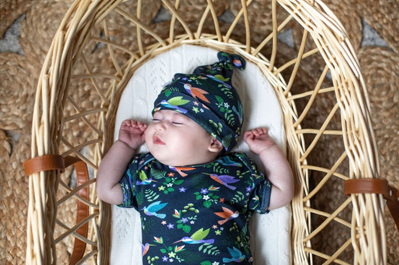Emotion & Kids Organic Cotton Hat - Hummingbirds