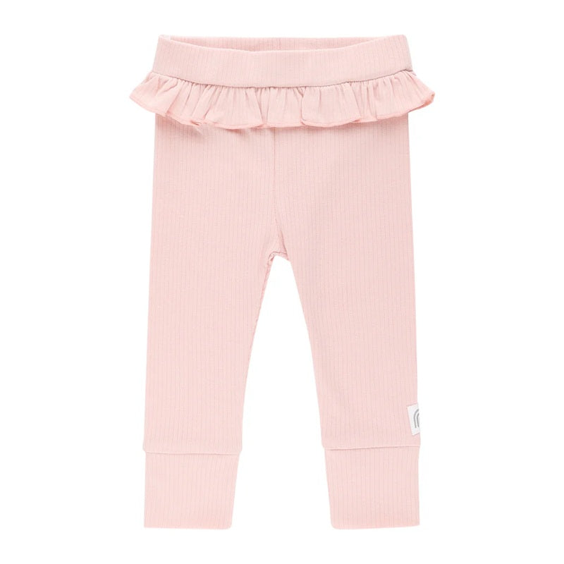Kynd Baby Frill Rib Legging - Pink Clay