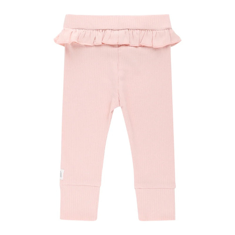 Kynd Baby Frill Rib Legging - Pink Clay
