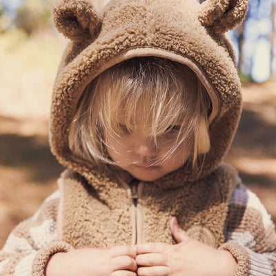 Kynd Baby Sherpa Vest - Mocha