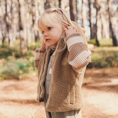 Kynd Baby Sherpa Vest - Mocha