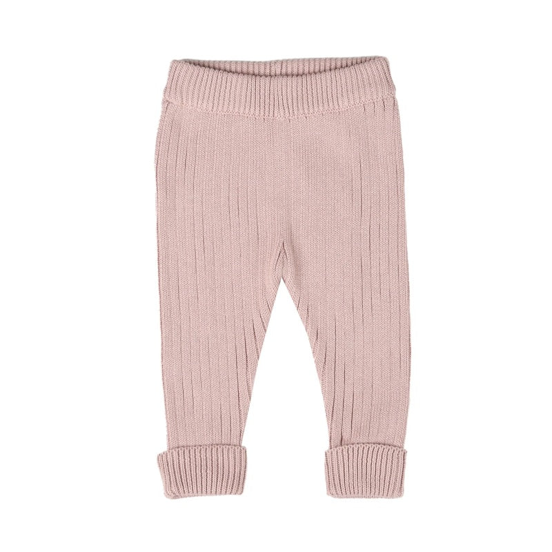 Kynd Baby Organic Chunky Rib Knit Pant - Dusty Lilac