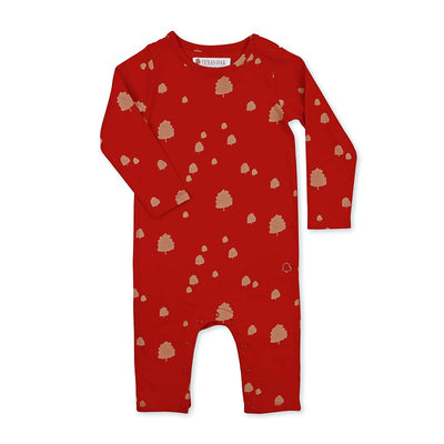 Texas Oak Ollie Long Bodysuit - Red