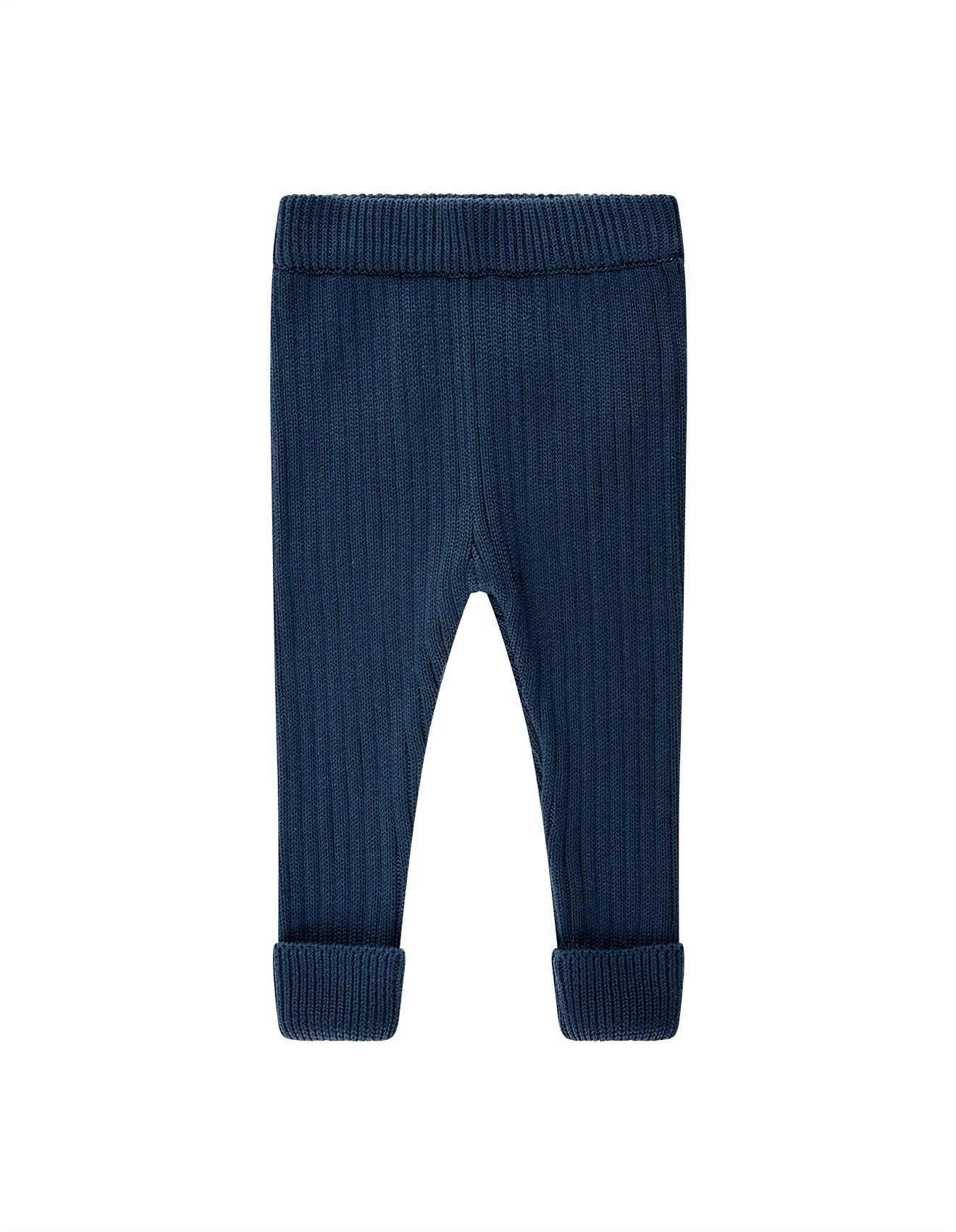 Kynd Baby Organic Chunky Rib Knit Pant - Navy