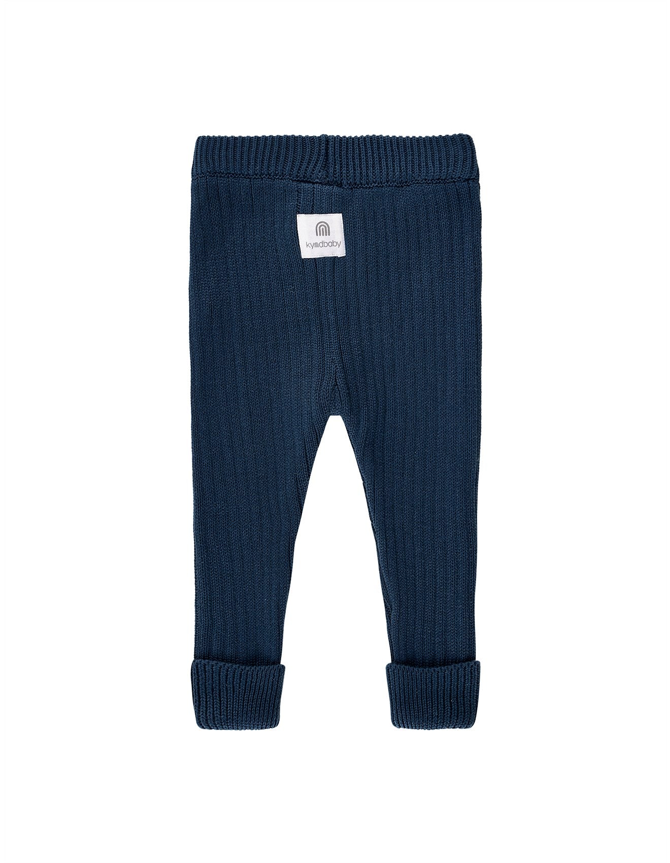 Kynd Baby Organic Chunky Rib Knit Pant - Navy
