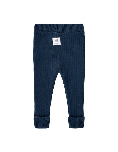 Kynd Baby Organic Chunky Rib Knit Pant - Navy
