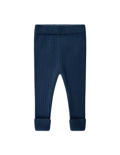 Kynd Baby Organic Chunky Rib Knit Pant - Navy