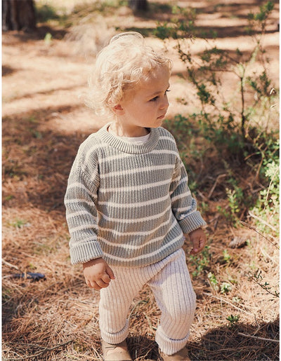 Kynd Baby Organic Chunky Rib Knit Pant - Oatmeal