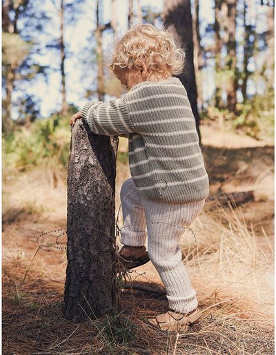 Kynd Baby Organic Chunky Rib Knit Pant - Oatmeal