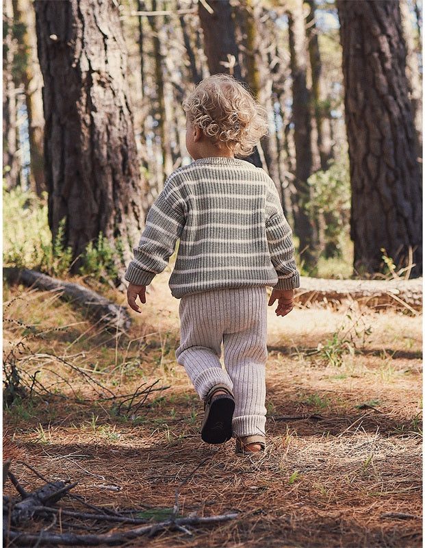 Kynd Baby Organic Chunky Rib Knit Pant - Oatmeal