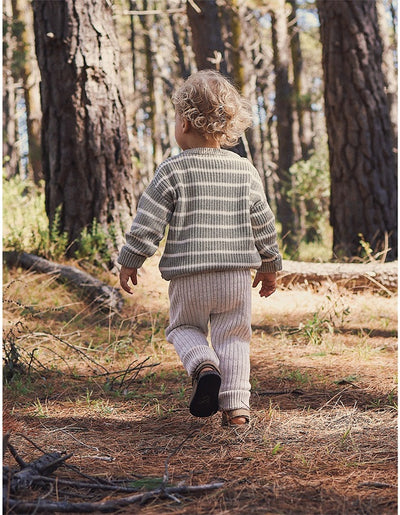 Kynd Baby Organic Chunky Rib Knit Pant - Oatmeal