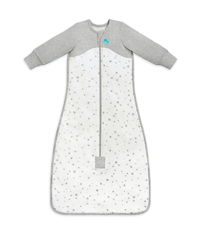 Love To Dream Organic Cotton Fleece Long Sleeve Sleep Bag 1.0 TOG - White Stellar