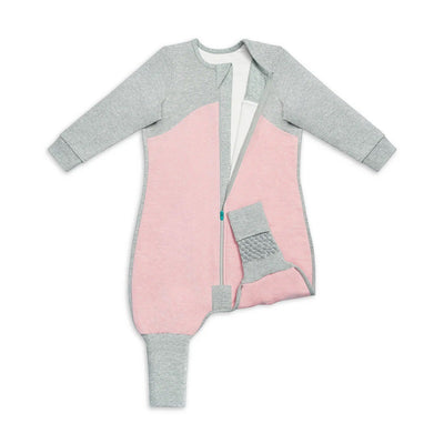 Love To Dream Organic Cotton Fleece Long Sleeve Sleep Suit 1.0 TOG - Rose