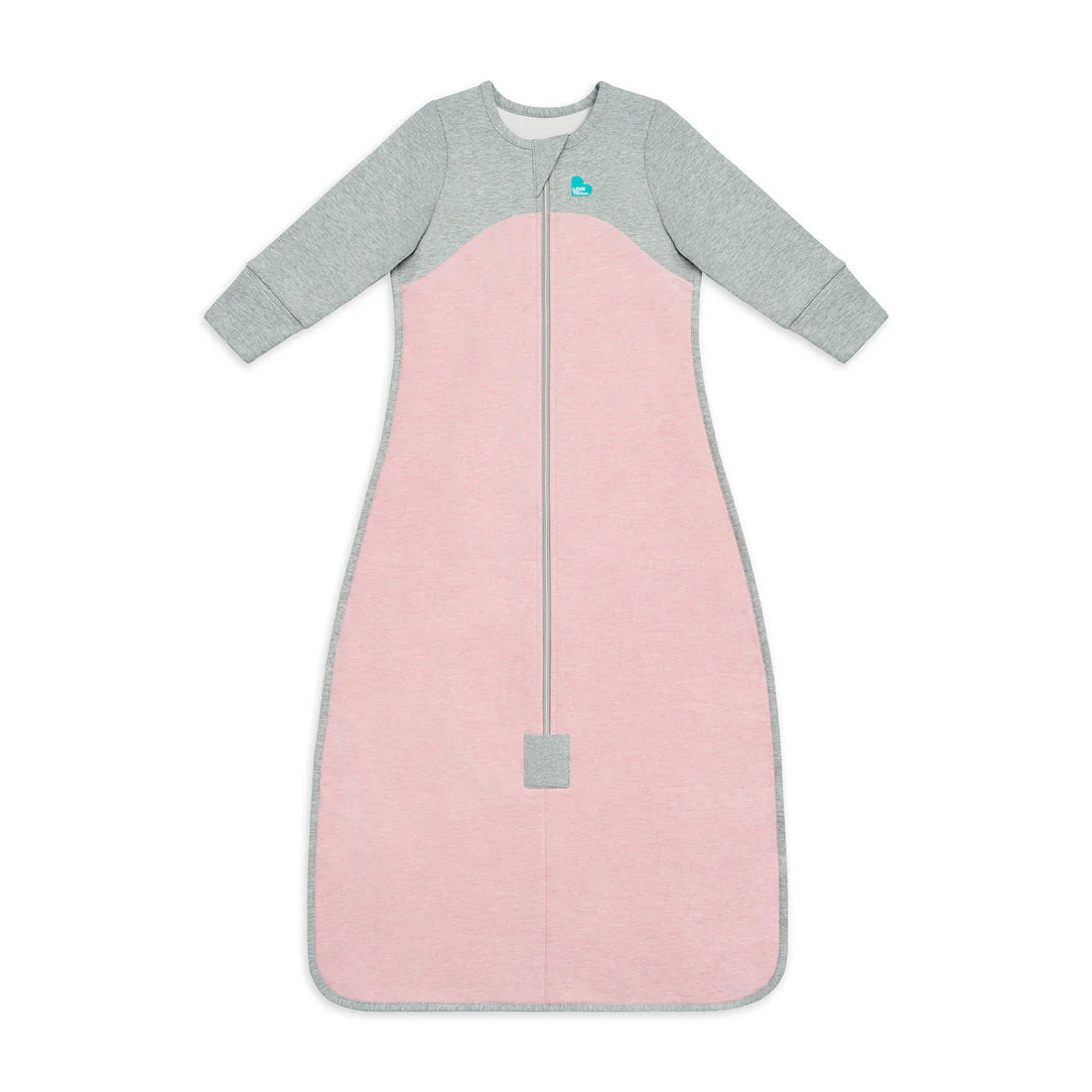 Love To Dream Organic Cotton Fleece Sleep Bag Long Sleeve 1.0 TOG - Rose